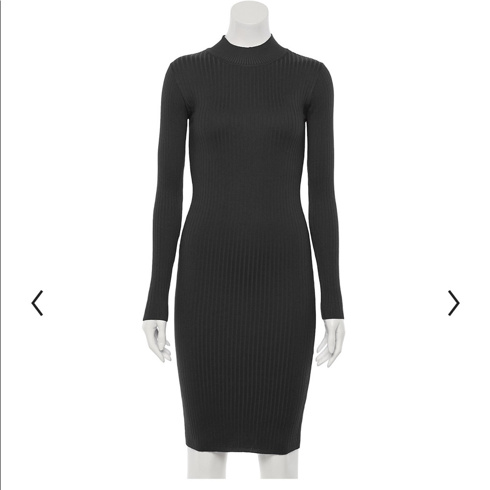 Candies black sweater dress